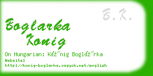 boglarka konig business card